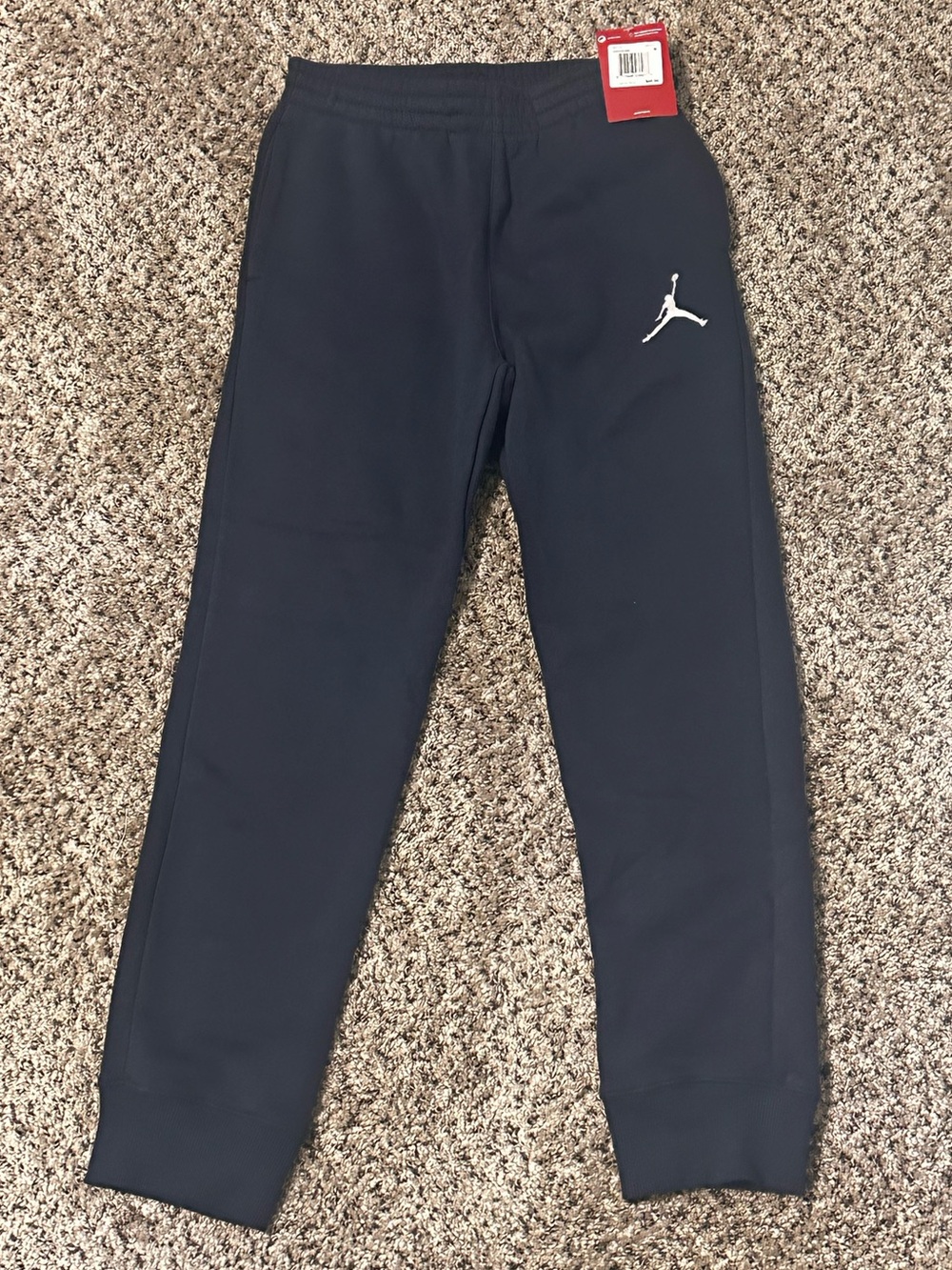 Jordan Jumpman Boys Medium Black Jogger Sweatpants NWT